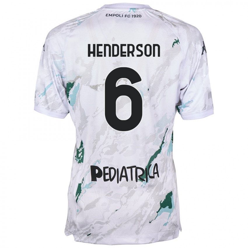 Gyermek Liam Henderson #6 Szürke Idegenbeli Jersey 2024/25 Mez Póló Ing