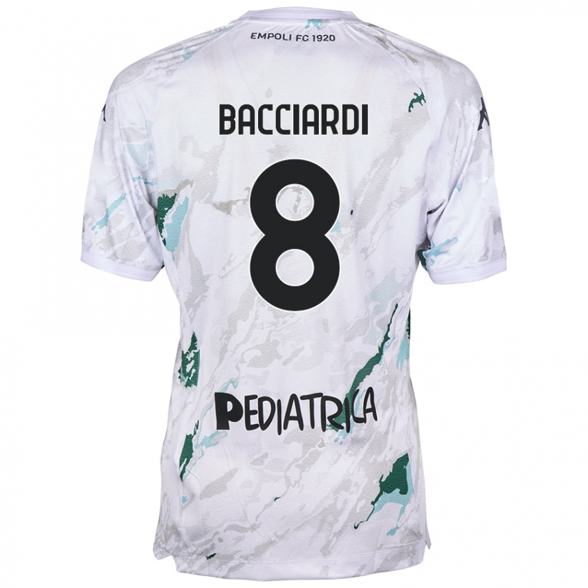 Gyermek Andrea Bacciardi #8 Szürke Idegenbeli Jersey 2024/25 Mez Póló Ing