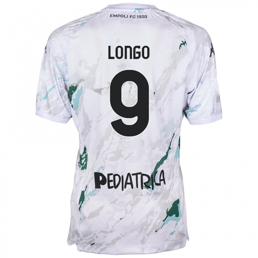 Gyermek Mattia Longo #9 Szürke Idegenbeli Jersey 2024/25 Mez Póló Ing