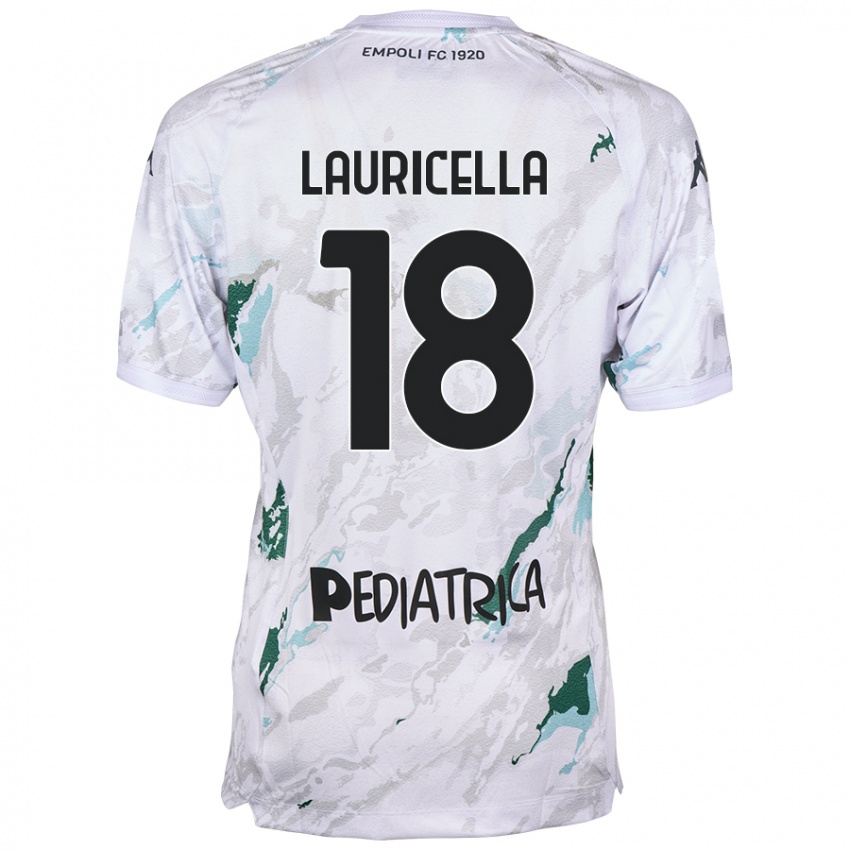 Gyermek Giovanni Lauricella #18 Szürke Idegenbeli Jersey 2024/25 Mez Póló Ing