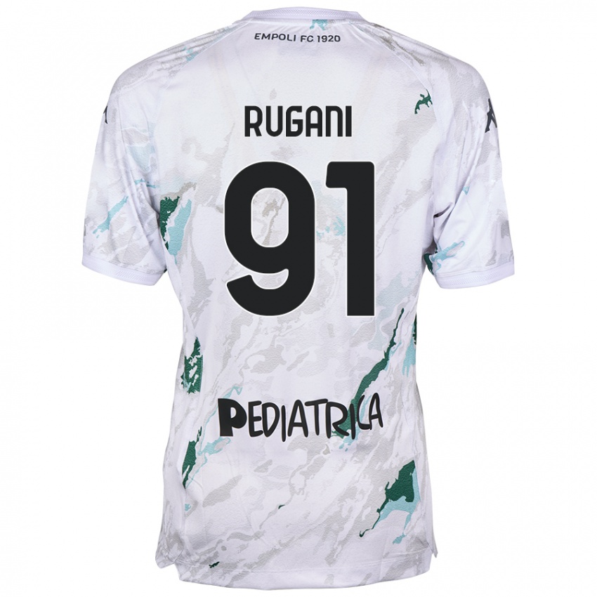 Gyermek Tommaso Rugani #91 Szürke Idegenbeli Jersey 2024/25 Mez Póló Ing