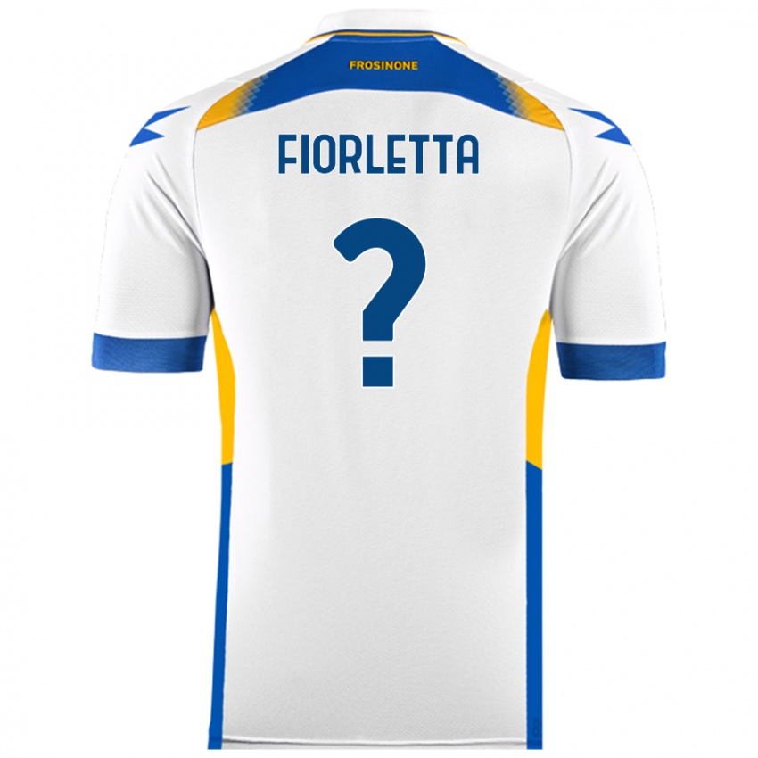 Gyermek Gianmarco Fiorletta #0 Fehér Idegenbeli Jersey 2024/25 Mez Póló Ing