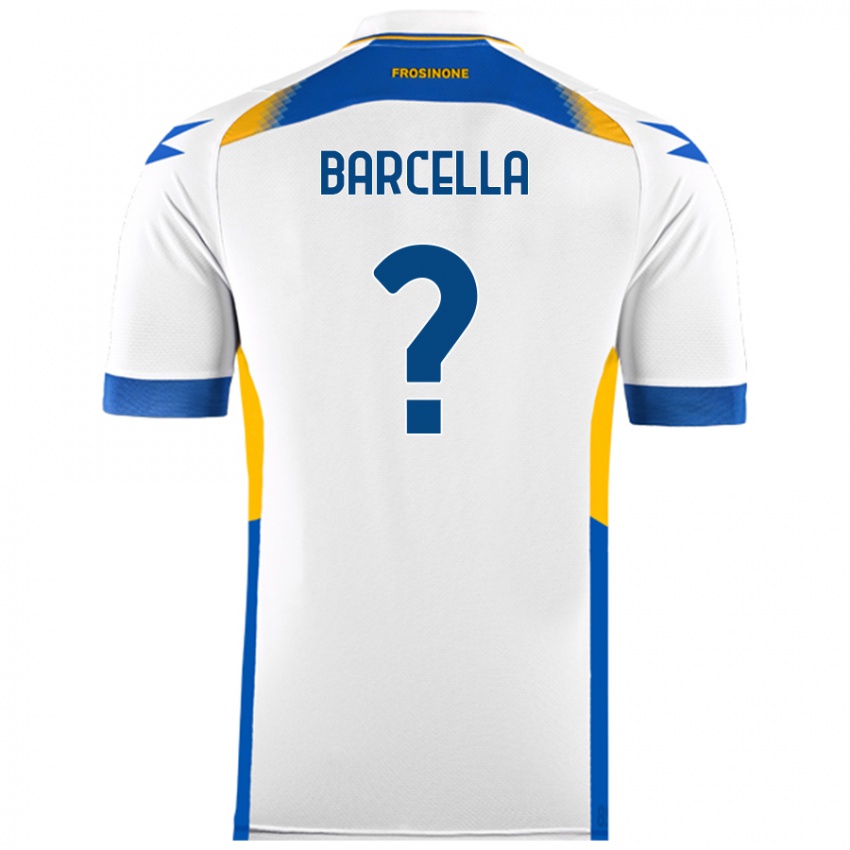 Gyermek Kevin Barcella #0 Fehér Idegenbeli Jersey 2024/25 Mez Póló Ing