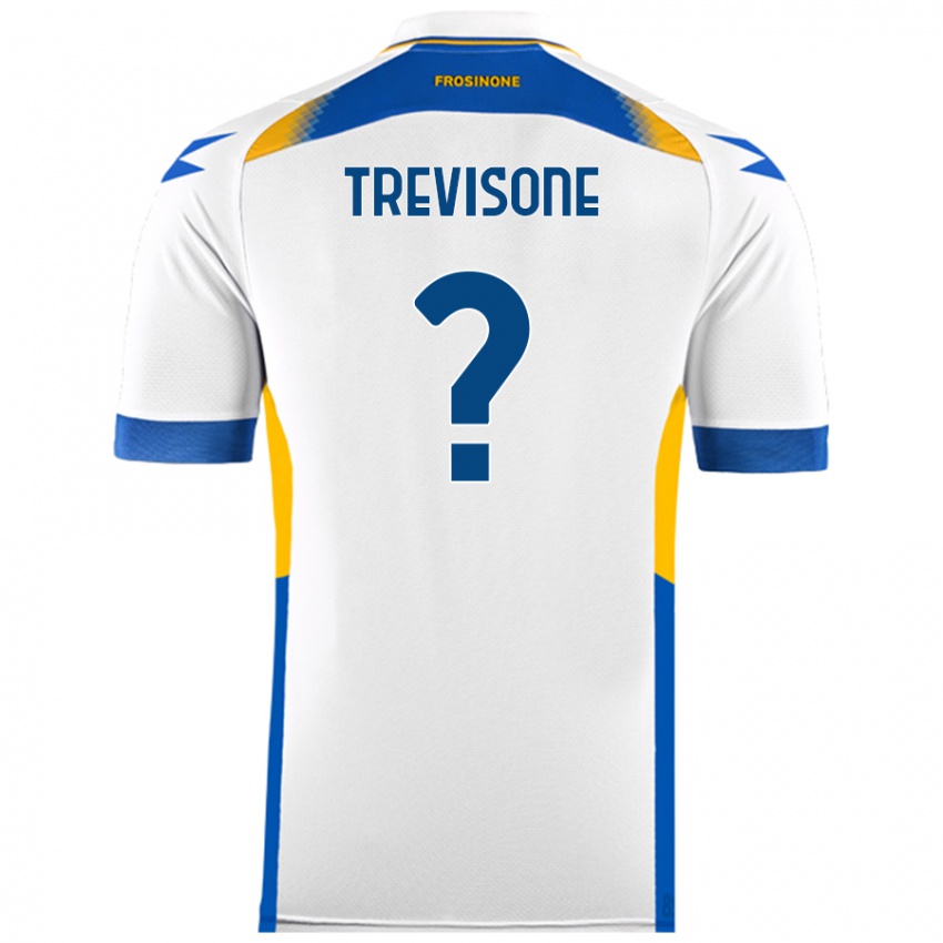 Gyermek Gianmarco Trevisone #0 Fehér Idegenbeli Jersey 2024/25 Mez Póló Ing