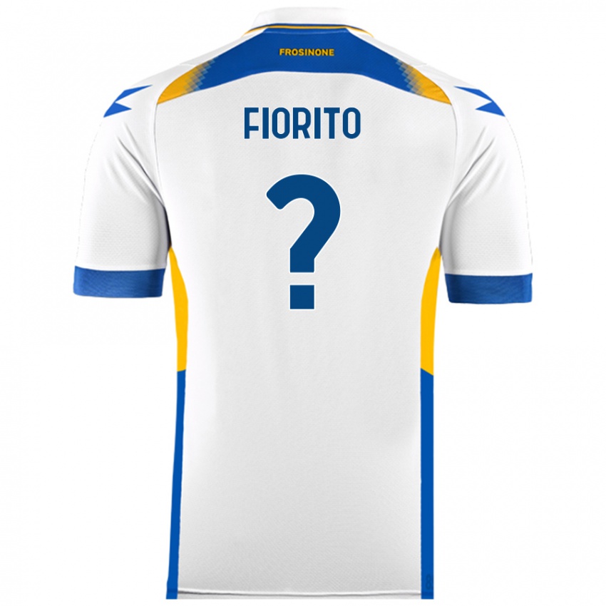 Gyermek Loris Fiorito #0 Fehér Idegenbeli Jersey 2024/25 Mez Póló Ing