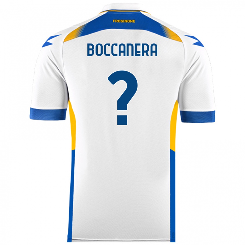 Gyermek Alessio Boccanera #0 Fehér Idegenbeli Jersey 2024/25 Mez Póló Ing