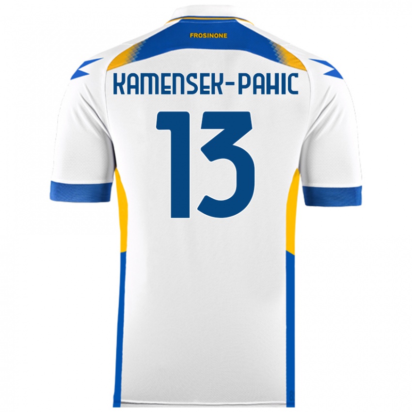 Gyermek Matjaz Kamensek-Pahic #13 Fehér Idegenbeli Jersey 2024/25 Mez Póló Ing