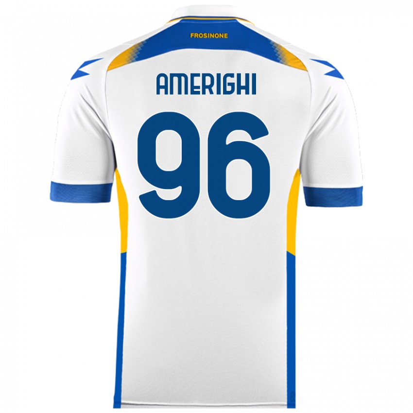 Gyermek Igor Amerighi #96 Fehér Idegenbeli Jersey 2024/25 Mez Póló Ing