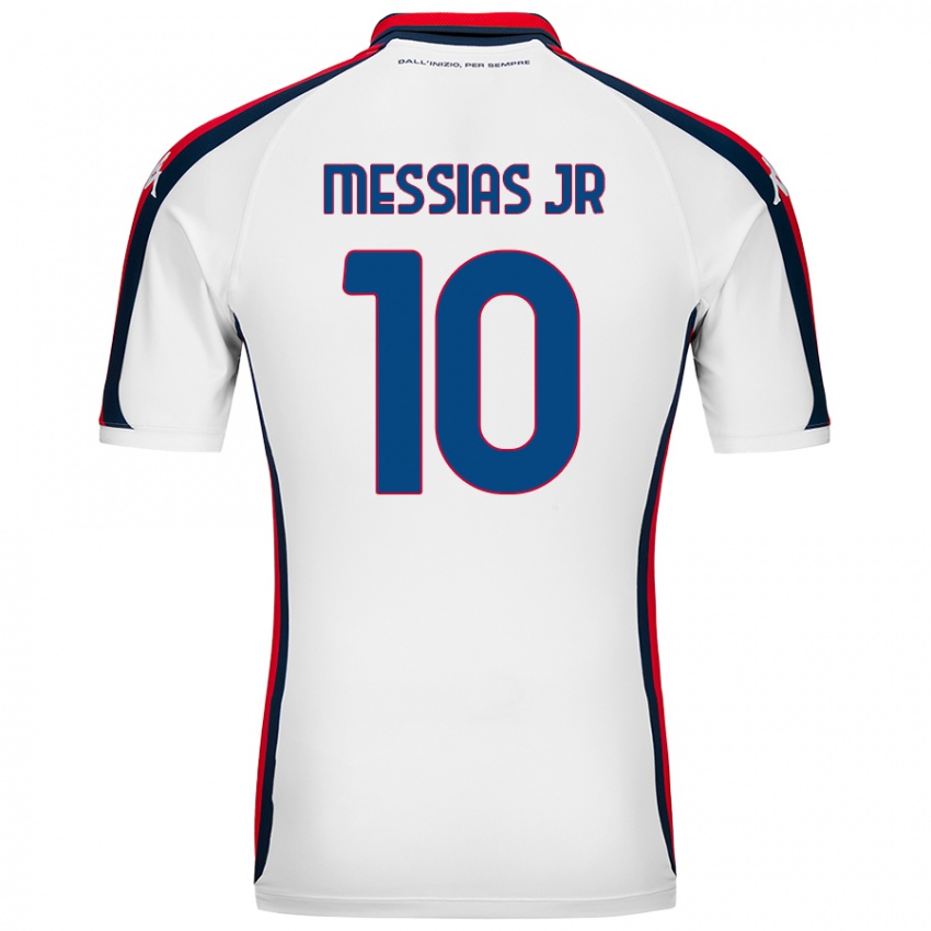 Gyermek Junior Messias #10 Fehér Idegenbeli Jersey 2024/25 Mez Póló Ing