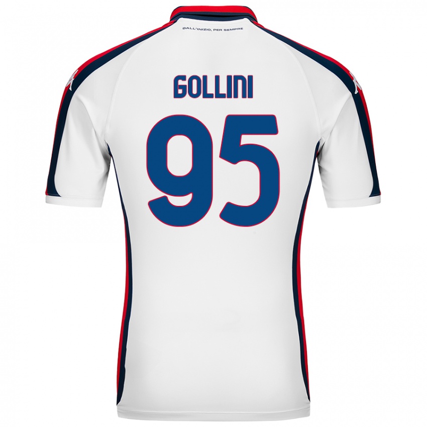 Gyermek Pierluigi Gollini #95 Fehér Idegenbeli Jersey 2024/25 Mez Póló Ing