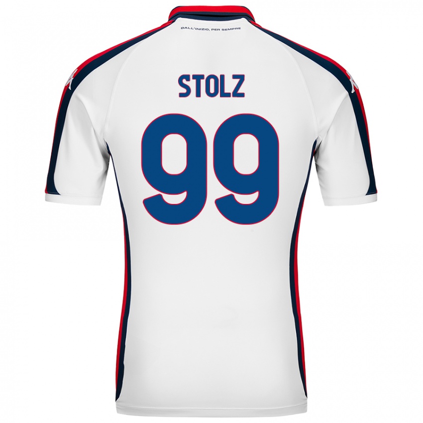 Gyermek Franz Stolz #99 Fehér Idegenbeli Jersey 2024/25 Mez Póló Ing