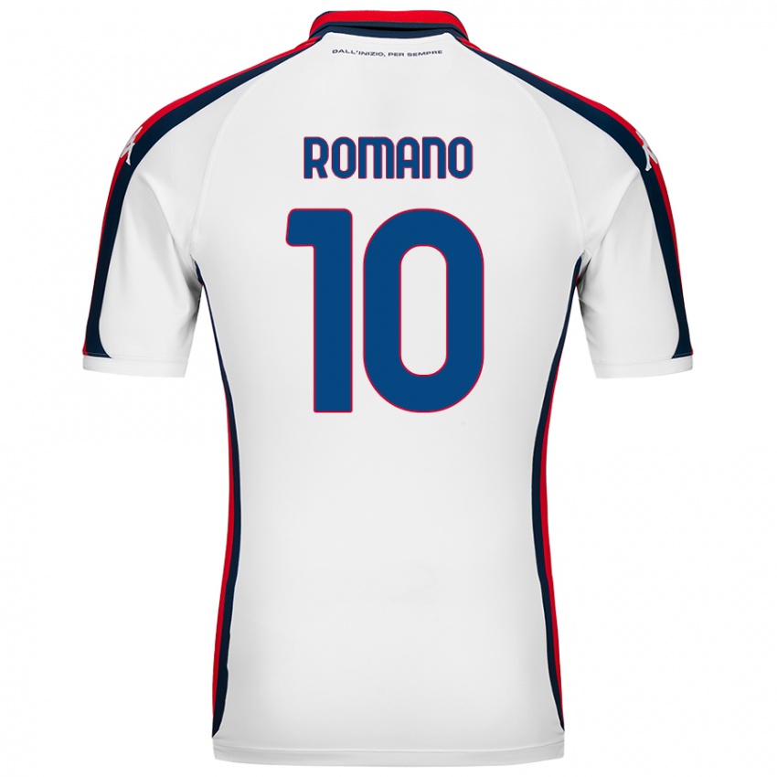 Gyermek Marco Romano #10 Fehér Idegenbeli Jersey 2024/25 Mez Póló Ing