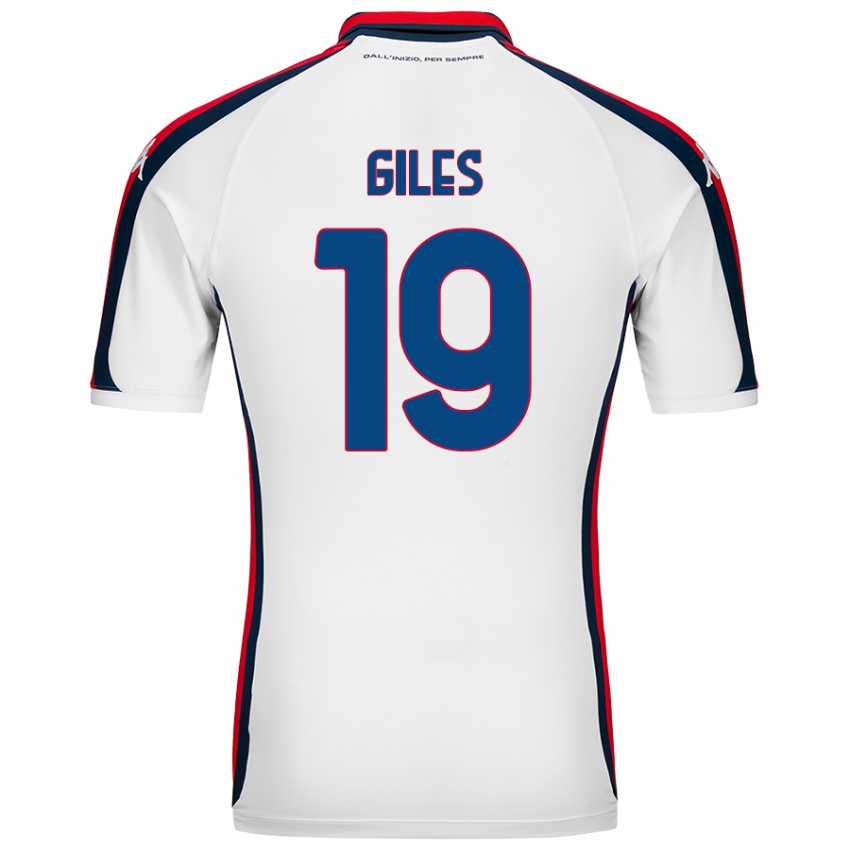 Gyermek Heidi Giles #19 Fehér Idegenbeli Jersey 2024/25 Mez Póló Ing