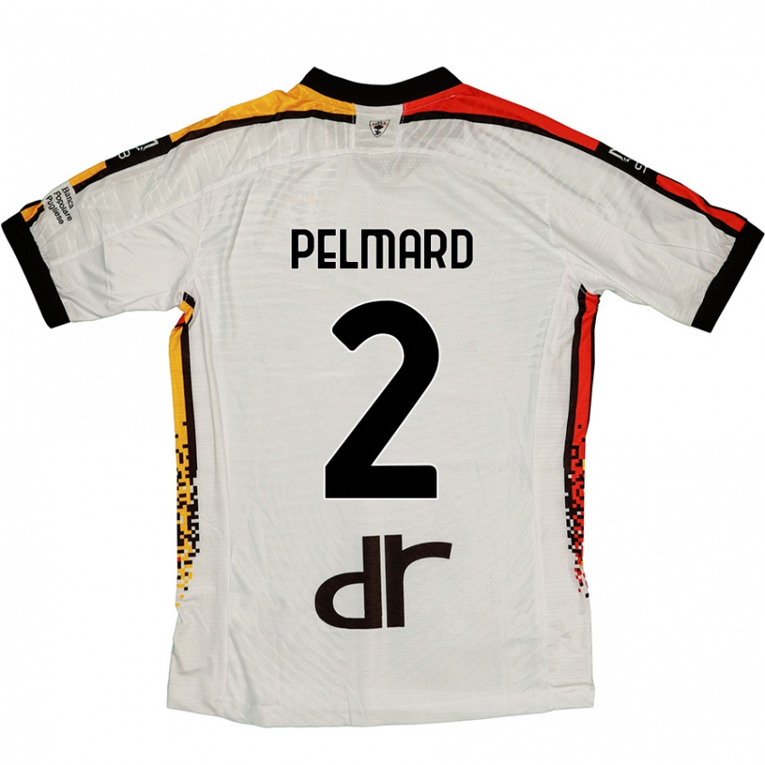 Gyermek Andy Pelmard #2 Fehér Fekete Idegenbeli Jersey 2024/25 Mez Póló Ing