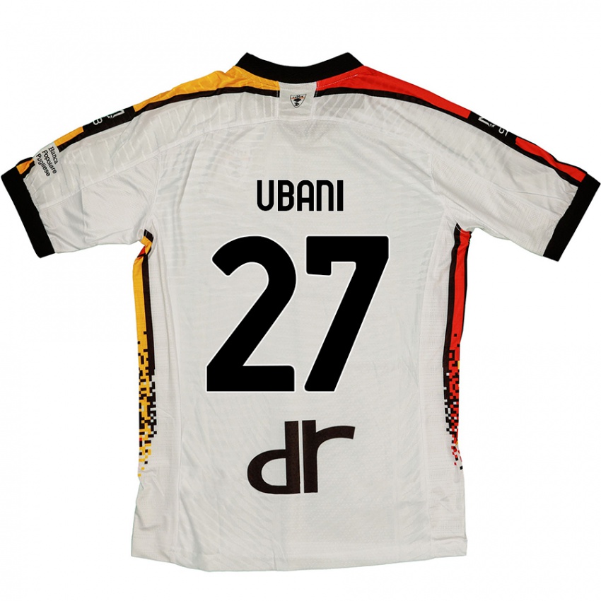 Gyermek Marlon Ubani #27 Fehér Fekete Idegenbeli Jersey 2024/25 Mez Póló Ing