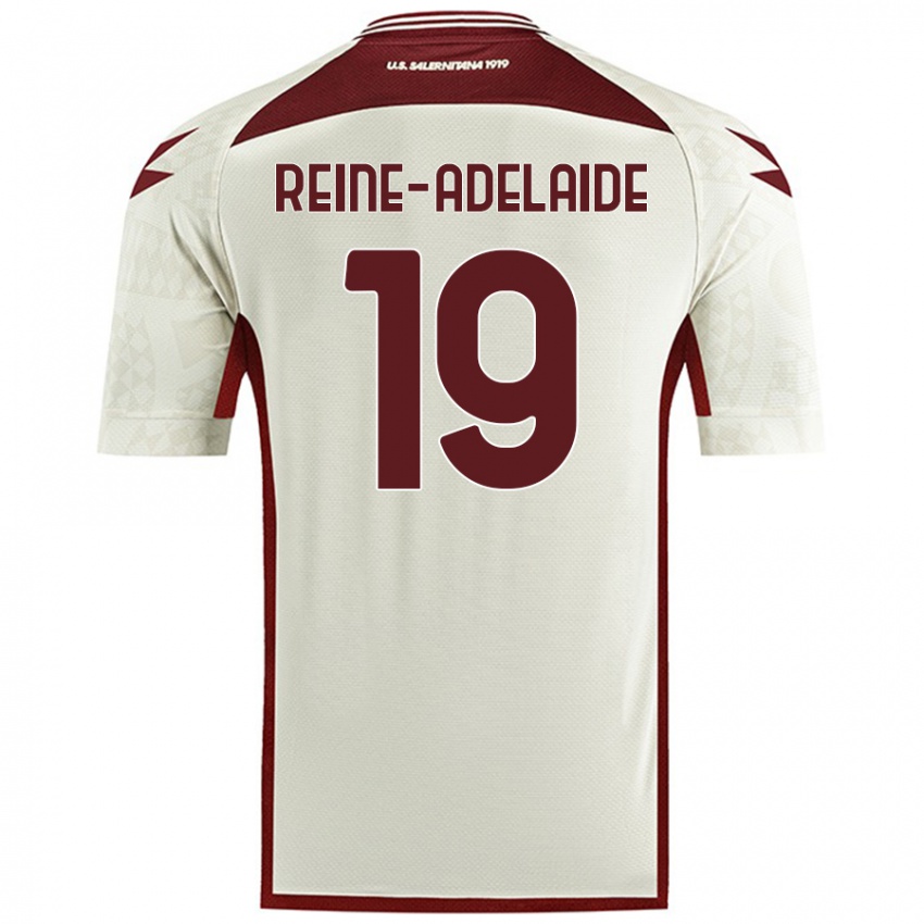 Gyermek Jeff Reine-Adelaide #19 Krém Színű Idegenbeli Jersey 2024/25 Mez Póló Ing