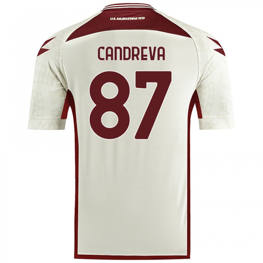 Gyermek Antonio Candreva #87 Krém Színű Idegenbeli Jersey 2024/25 Mez Póló Ing