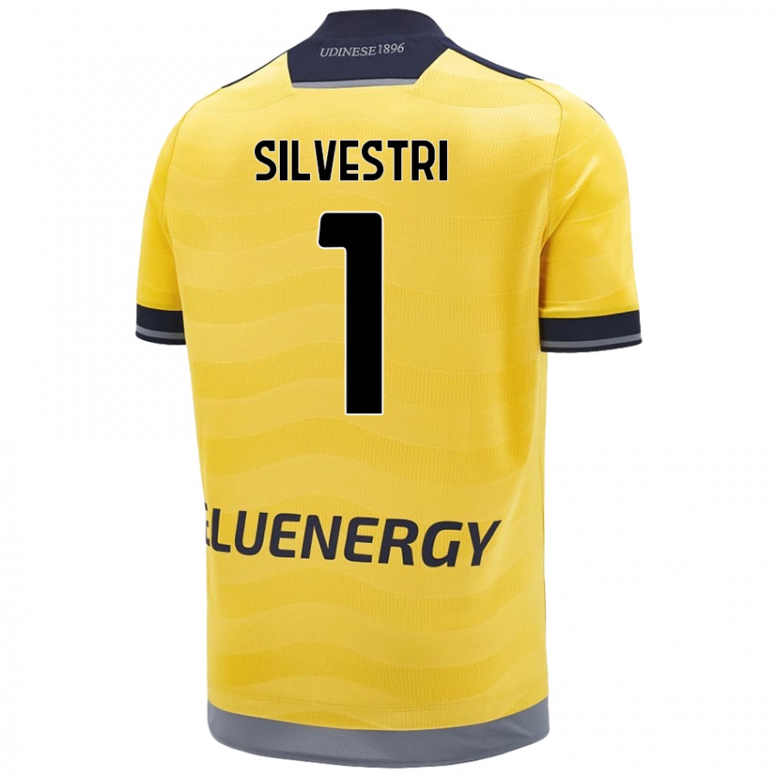 Gyermek Marco Silvestri #1 Aranysárga Idegenbeli Jersey 2024/25 Mez Póló Ing