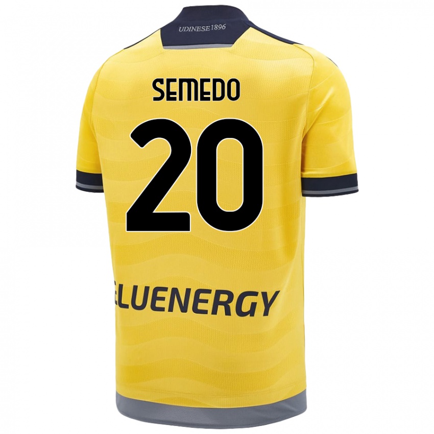 Gyermek Vivaldo Semedo #20 Aranysárga Idegenbeli Jersey 2024/25 Mez Póló Ing