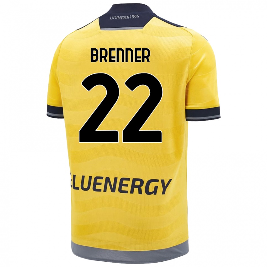 Gyermek Brenner #22 Aranysárga Idegenbeli Jersey 2024/25 Mez Póló Ing