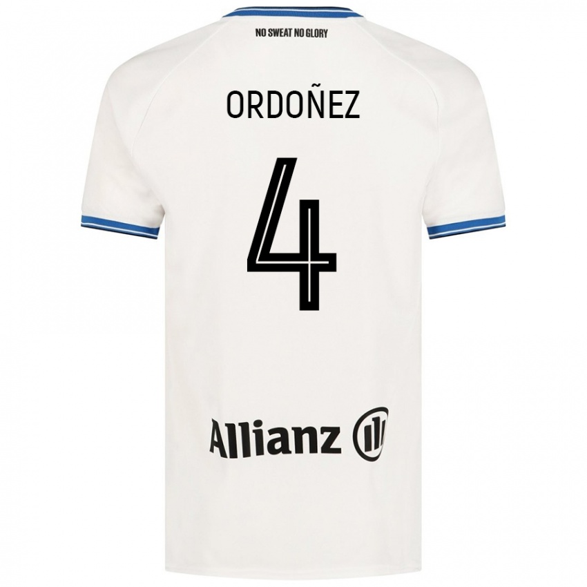 Gyermek Joel Ordóñez #4 Fehér Idegenbeli Jersey 2024/25 Mez Póló Ing