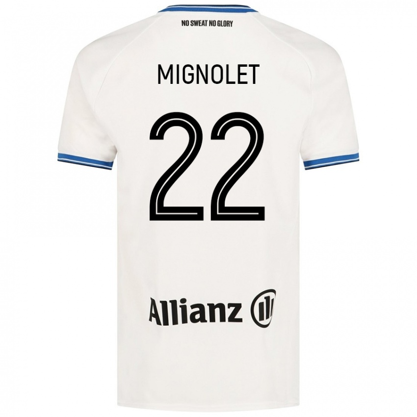 Gyermek Simon Mignolet #22 Fehér Idegenbeli Jersey 2024/25 Mez Póló Ing