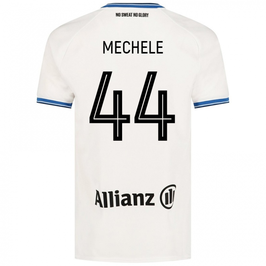 Gyermek Brandon Mechele #44 Fehér Idegenbeli Jersey 2024/25 Mez Póló Ing