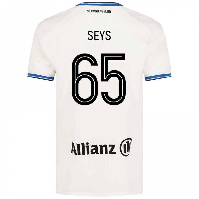 Gyermek Joaquin Seys #65 Fehér Idegenbeli Jersey 2024/25 Mez Póló Ing