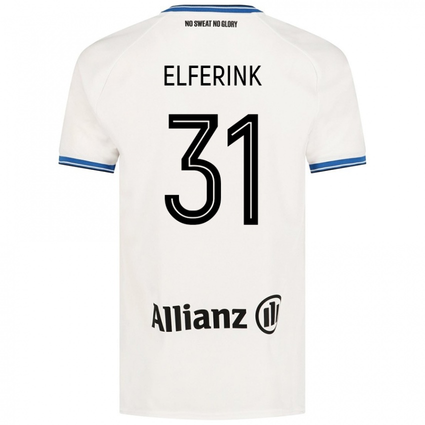 Gyermek Marie Elferink #31 Fehér Idegenbeli Jersey 2024/25 Mez Póló Ing