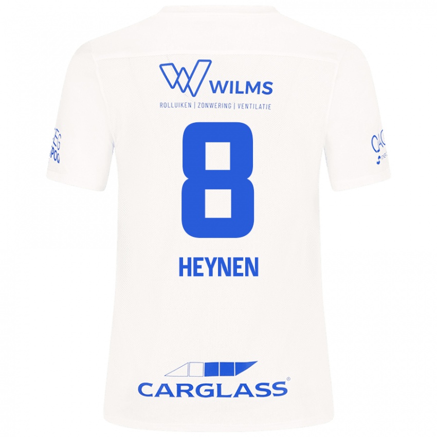 Gyermek Bryan Heynen #8 Fehér Idegenbeli Jersey 2024/25 Mez Póló Ing