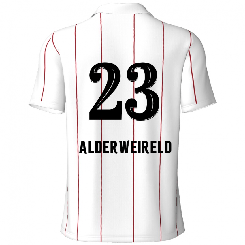 Gyermek Toby Alderweireld #23 Fehér Fekete Idegenbeli Jersey 2024/25 Mez Póló Ing