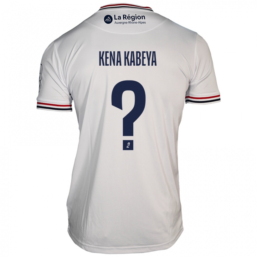 Gyermek Ethan Kena Kabeya #0 Fehér Idegenbeli Jersey 2024/25 Mez Póló Ing