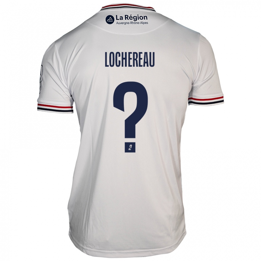 Gyermek Yad Lochereau #0 Fehér Idegenbeli Jersey 2024/25 Mez Póló Ing