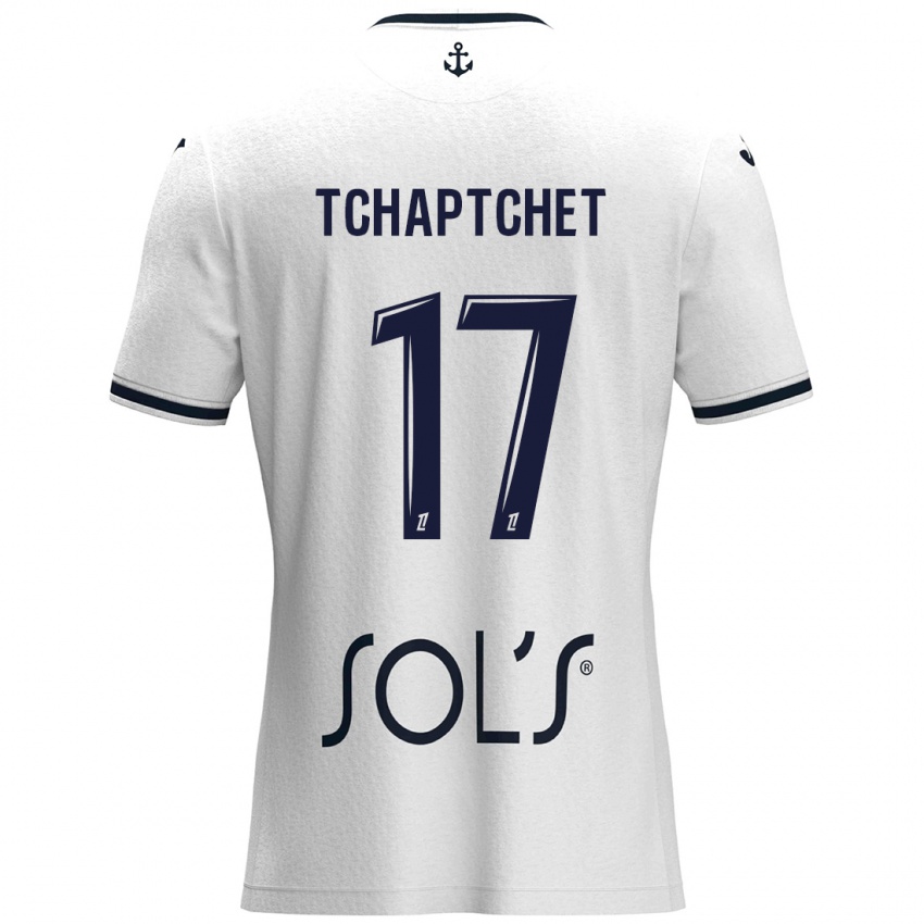 Gyermek Chanel Tchaptchet #17 Fehér Sötétkék Idegenbeli Jersey 2024/25 Mez Póló Ing