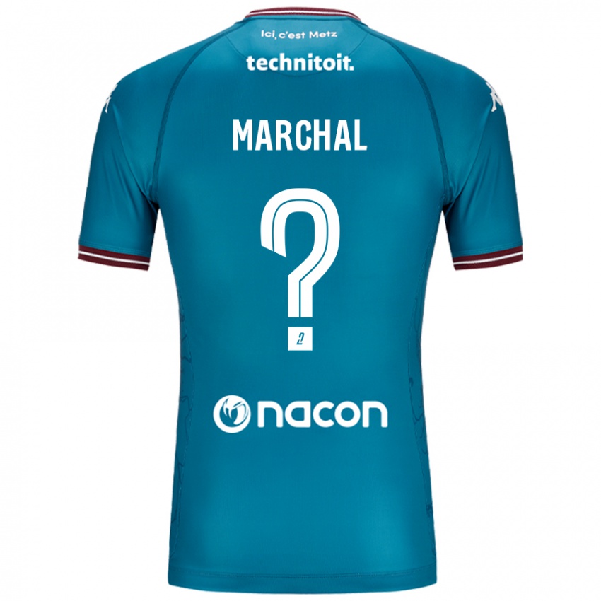 Gyermek Adam Marchal #0 Bleu Benzin Idegenbeli Jersey 2024/25 Mez Póló Ing