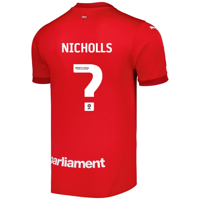 Férfi Kirstie Nicholls #0 Piros Hazai Jersey 2024/25 Mez Póló Ing