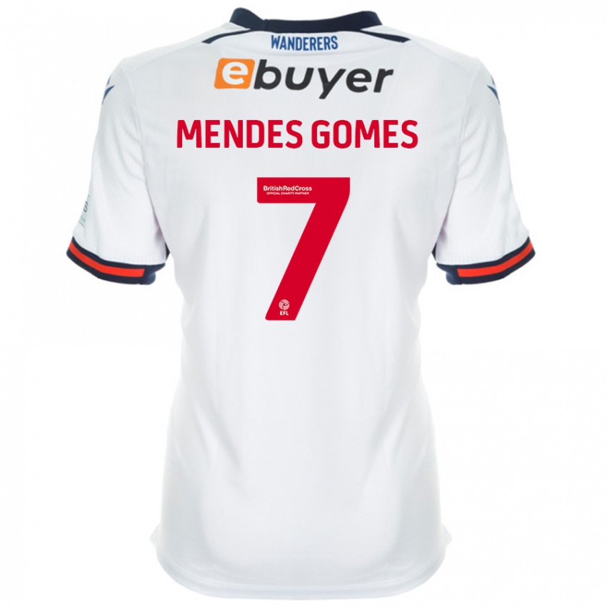 Férfi Carlos Mendes #7 Fehér Hazai Jersey 2024/25 Mez Póló Ing