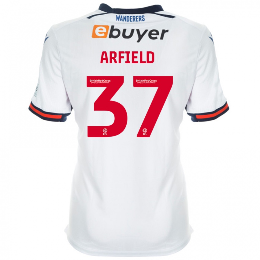 Férfi Scott Arfield #37 Fehér Hazai Jersey 2024/25 Mez Póló Ing