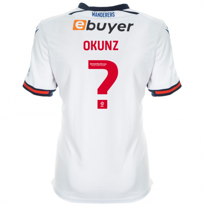 Férfi Danny Okunz #0 Fehér Hazai Jersey 2024/25 Mez Póló Ing