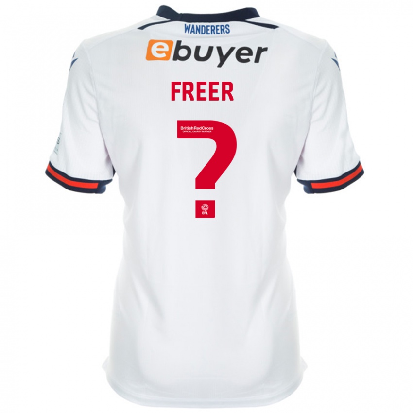 Férfi Eleanor Freer #0 Fehér Hazai Jersey 2024/25 Mez Póló Ing