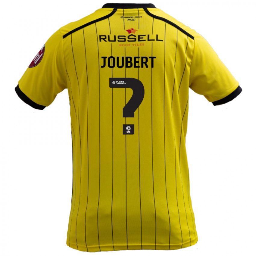 Férfi Lucas Joubert #0 Sárga Hazai Jersey 2024/25 Mez Póló Ing