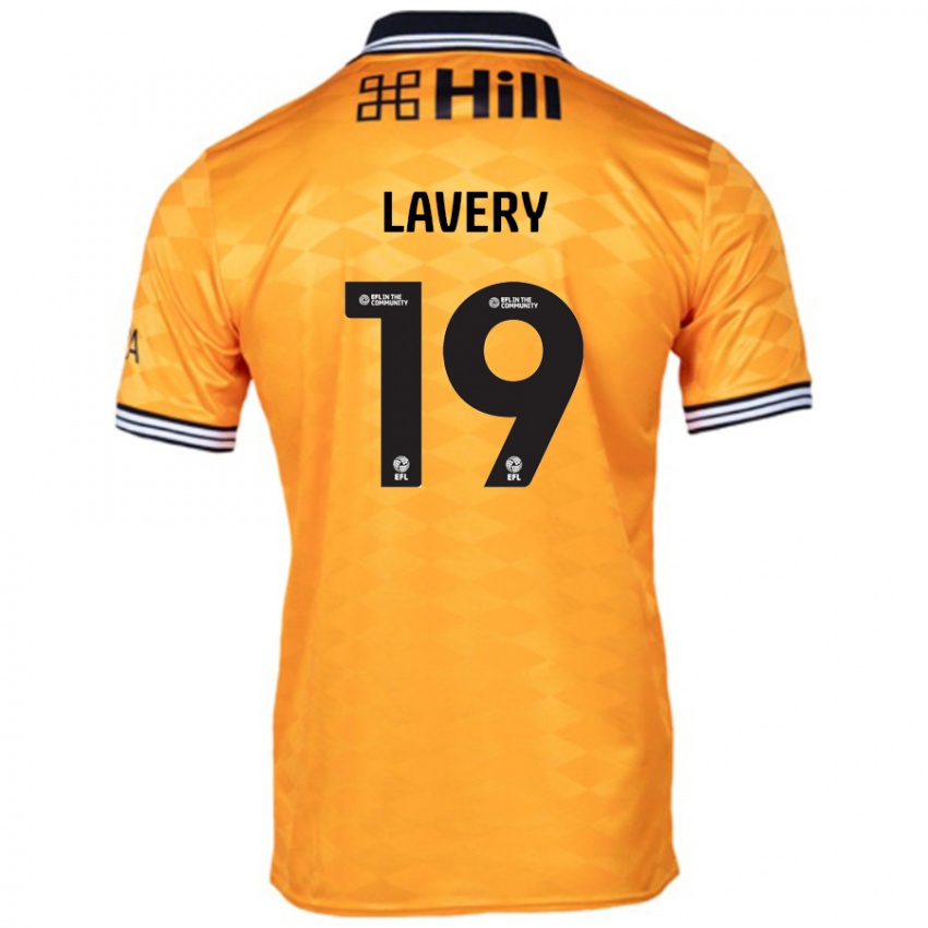 Férfi Shayne Lavery #19 Narancs Hazai Jersey 2024/25 Mez Póló Ing