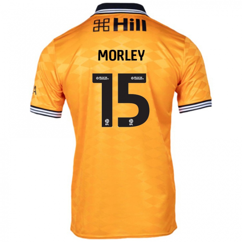 Férfi Jess Morley #15 Narancs Hazai Jersey 2024/25 Mez Póló Ing