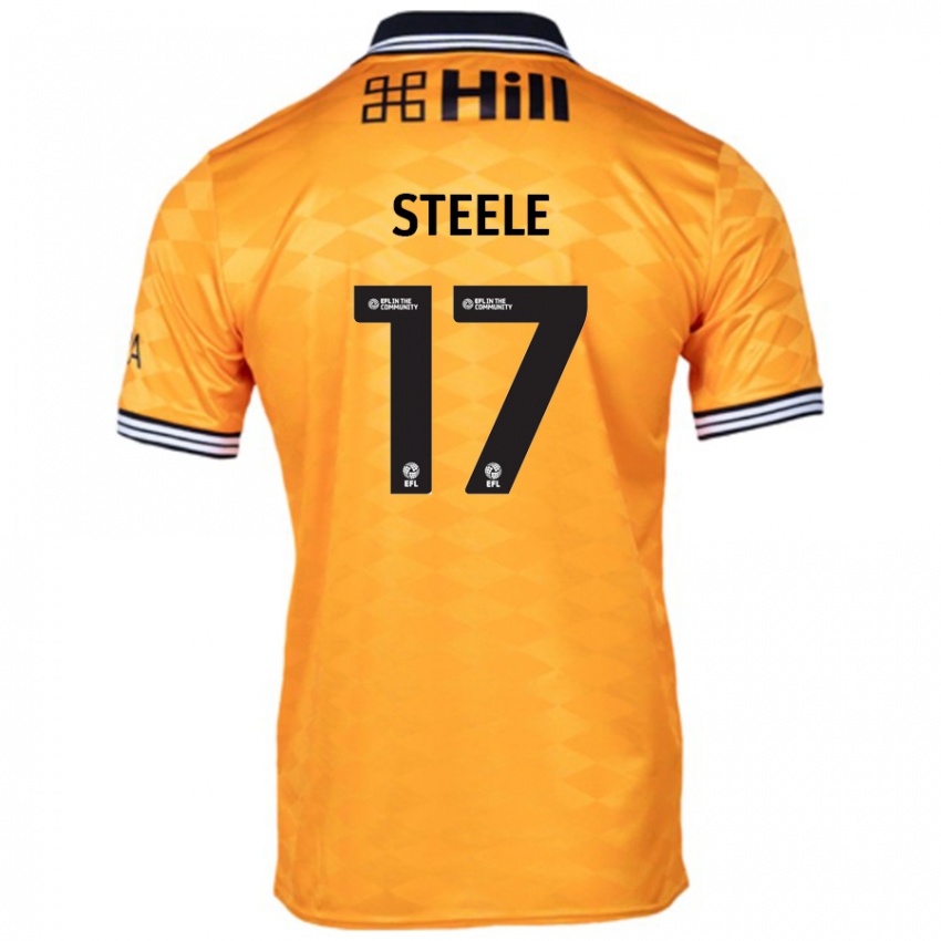 Férfi Fran Steele #17 Narancs Hazai Jersey 2024/25 Mez Póló Ing