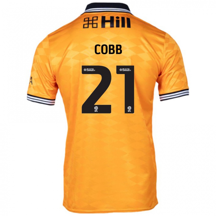 Férfi Serena Cobb #21 Narancs Hazai Jersey 2024/25 Mez Póló Ing