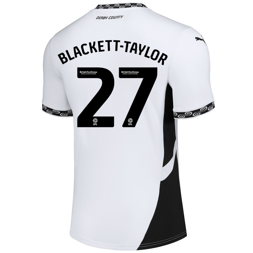 Férfi Corey Blackett-Taylor #27 Fehér Fekete Hazai Jersey 2024/25 Mez Póló Ing