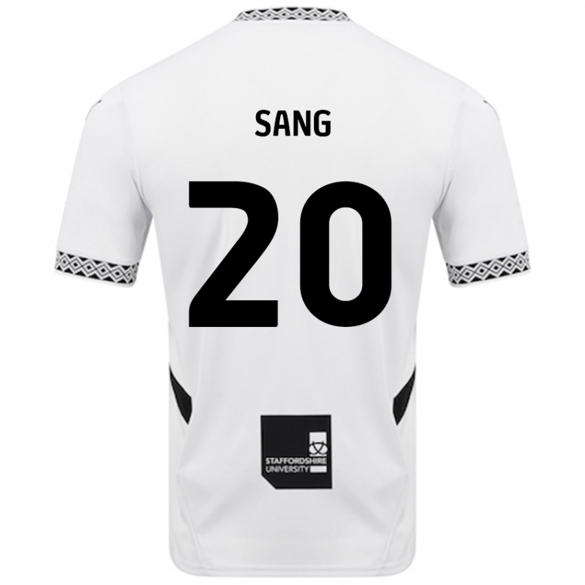 Férfi Tom Sang #20 Fehér Hazai Jersey 2024/25 Mez Póló Ing