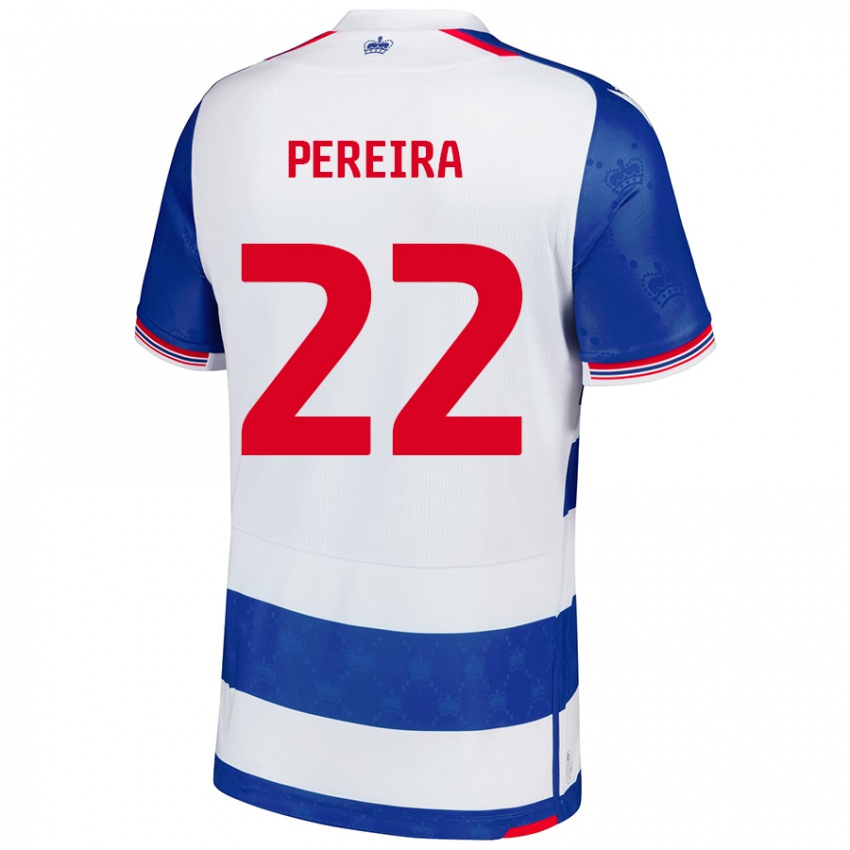 Férfi Joel Pereira #22 Kék Fehér Hazai Jersey 2024/25 Mez Póló Ing