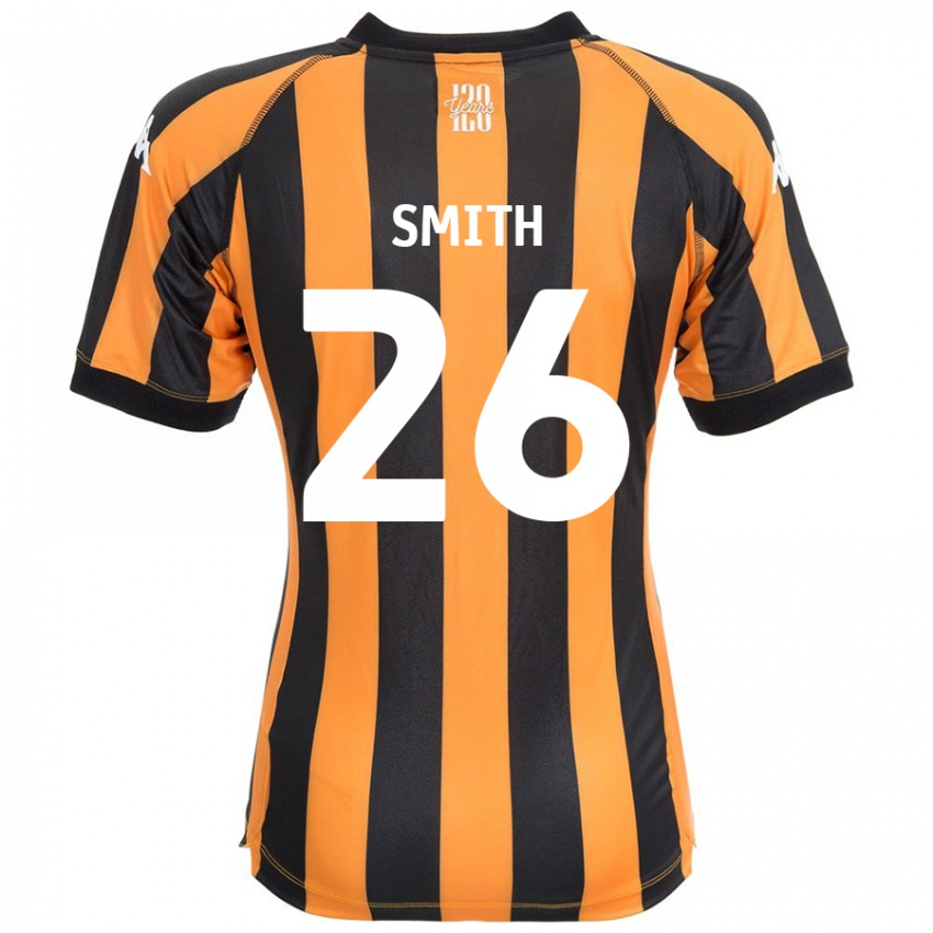 Férfi Andy Smith #26 Fekete Borostyán Hazai Jersey 2024/25 Mez Póló Ing