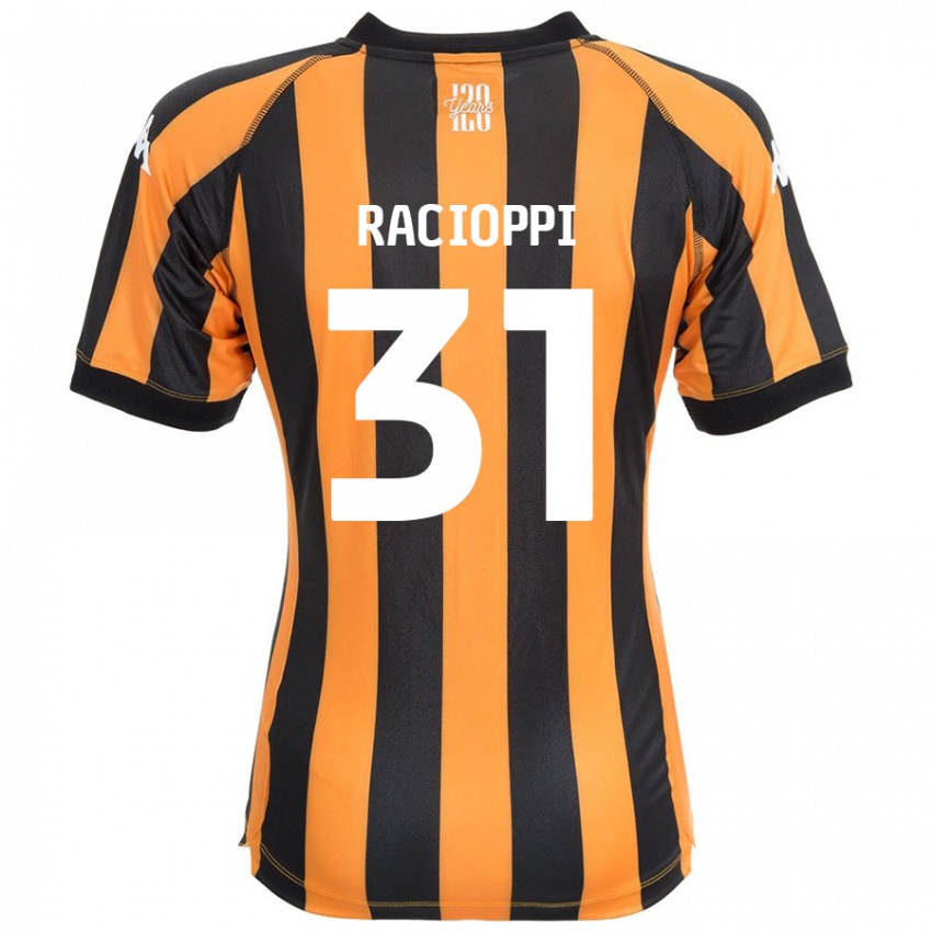 Férfi Anthony Racioppi #31 Fekete Borostyán Hazai Jersey 2024/25 Mez Póló Ing